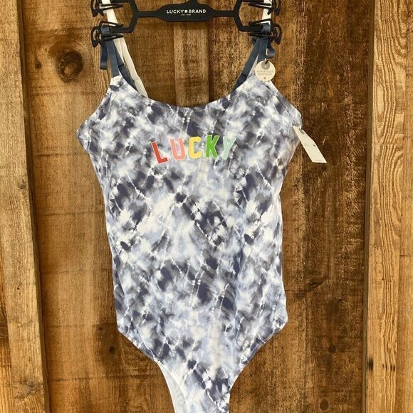 Lucky Brand 2-pack Logo Pride Spaghetti Strap Scoop Neck Snap Bodysuits Tanktops - Picture 9 of 16